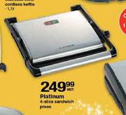 Platinum 4-Slice Sandwich Press-Each