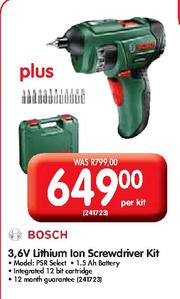 Bosch cordless sales screwdriver makro
