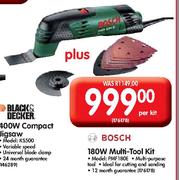 Bosch 180W Multi-Tool Kit (PMF 180E)-Per Kit