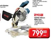 Ryobi 1200W 210mm Mitre Saw (CMS210)-Each