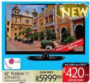 LG 42" 107cm Plasma TV(42PN4500)