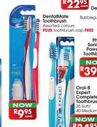 Dentalmate Toothbrush Assorted Colours Plus Toothbrush Cap Free