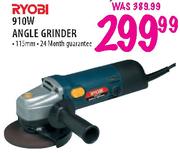 Ryobi 910W Angle Grinder 115mm