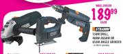 Stramm 550W Drill,480W Jigsaw or 850W Angle Grinder-Each
