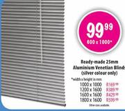 Ready-made Aluminium Venetian Blinds-25mm, Size-1800*1600