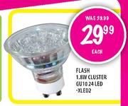 Flash 1.8W Cluster GU10 24 LED-XLED2