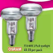 Osram 2 Pack Spotlight-40W