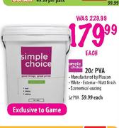 Simple Choice PVA-20Ltr Each