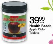Health Foods Apple Cider Tablets-60's