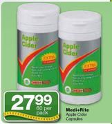 Medi+Rite Apple Cider Capsules-60 Per Pack