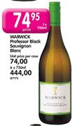 Warwick Professor Sauvignon Blanc - 1 x 750ml