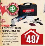 Ryobi Steel Multi Purpose Tool Kit-9 Piece