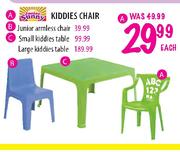 Junior Sunny Kiddies Armless Chair-Each
