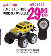 Smart Kid Remote Control Monster Wheeler-Each