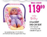 Cute Baby Baby And Car Seat-37cm