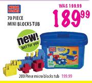 Mega Bions Micro Blocks Tub-200 Piece