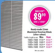 Ready-Made 25mm Aluminium Venetian Blinds-1200x1600mm
