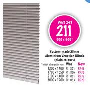 Custom-Made 25mm Aluminium Venetian Blinds-1200x1400mm