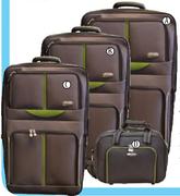  Beetles Upright Brown/Lime Trolley Case-60cm