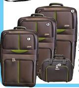 Beetles Upright Brown/Lime Trolley Case-50cm