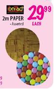 Contact Paper Assorted-2m Each