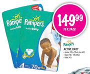 Pampers Active Baby Midi 82's-Per Pack