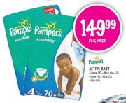 Pampers Active Baby Maxi 70's-Per Pack