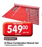 Mastercraft 14 Piece Combination Wrench Set-Per Set