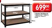 3 Shelve Workbench Each