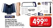 Topline 26 Piece Home Owners Tool Set-Per Set