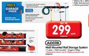 Addis Wall Mounted Rail Storage System-Each