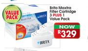 Brita Maxtra Filter Cartridge 3 Plus 1 Value Pack