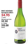 First Sighting Sauvignon Blanc-1X750ml