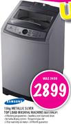 Samsung Metallic Silver Top Load Washing Machine(WA13V9LIP)-13Kg