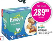 Pampers Active Baby Maxi 132's-Per Pack