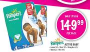 Pampers Active Baby Maxi Plus 62's Per Pack