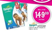 Pampers Active Baby Junior 58's Per Pack