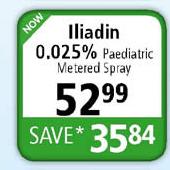Iliadin 0.025% Paediatric Metered Spray