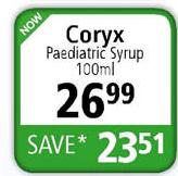 Coryx Paediatric Syrup-100ml