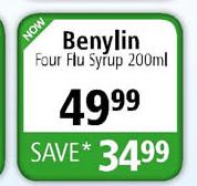 Benylin Four Flu Syrup-200ml