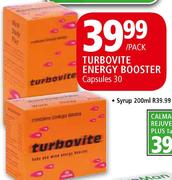 Turbovite Energy Booster Capsules-30's