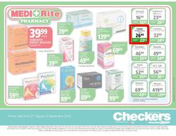 Checkers Gauteng : Health & Beauty (27 Aug - 9 Sep), page 0