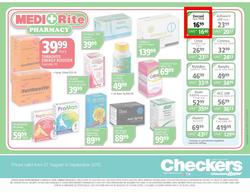 Checkers Gauteng : Health & Beauty (27 Aug - 9 Sep), page 0