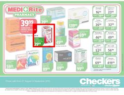 Checkers Gauteng : Health & Beauty (27 Aug - 9 Sep), page 0
