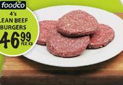 Foodco Lean Beef Burgers-1Kg