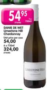 Danie De Wet Limestone Hill Chardonnay - 1 x 750ml