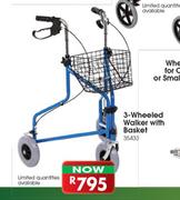 3-Wheeled Walker With Basket