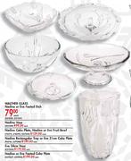 Walther Glass Nadine Rectangular Tray Or Eve 31cm Cake Plate-Each