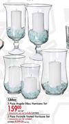Libbey 2 Piece Peristyle Footed Hurricane Set