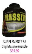 Supplements SA Massive Muscle - 5 Kg
